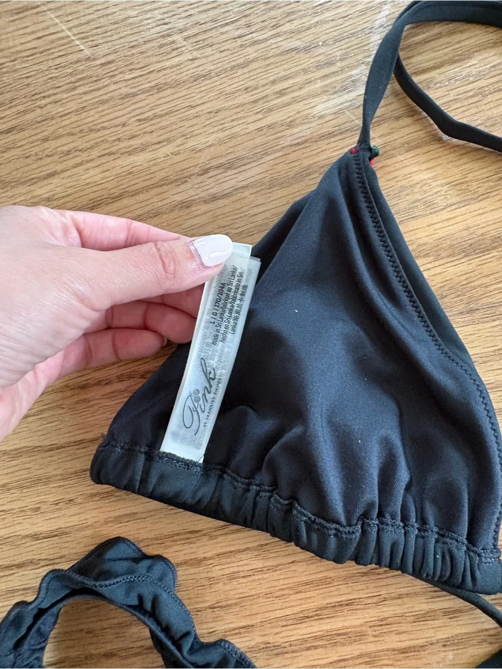 Frankie’s Bikinis Black Ruffled Bikini set